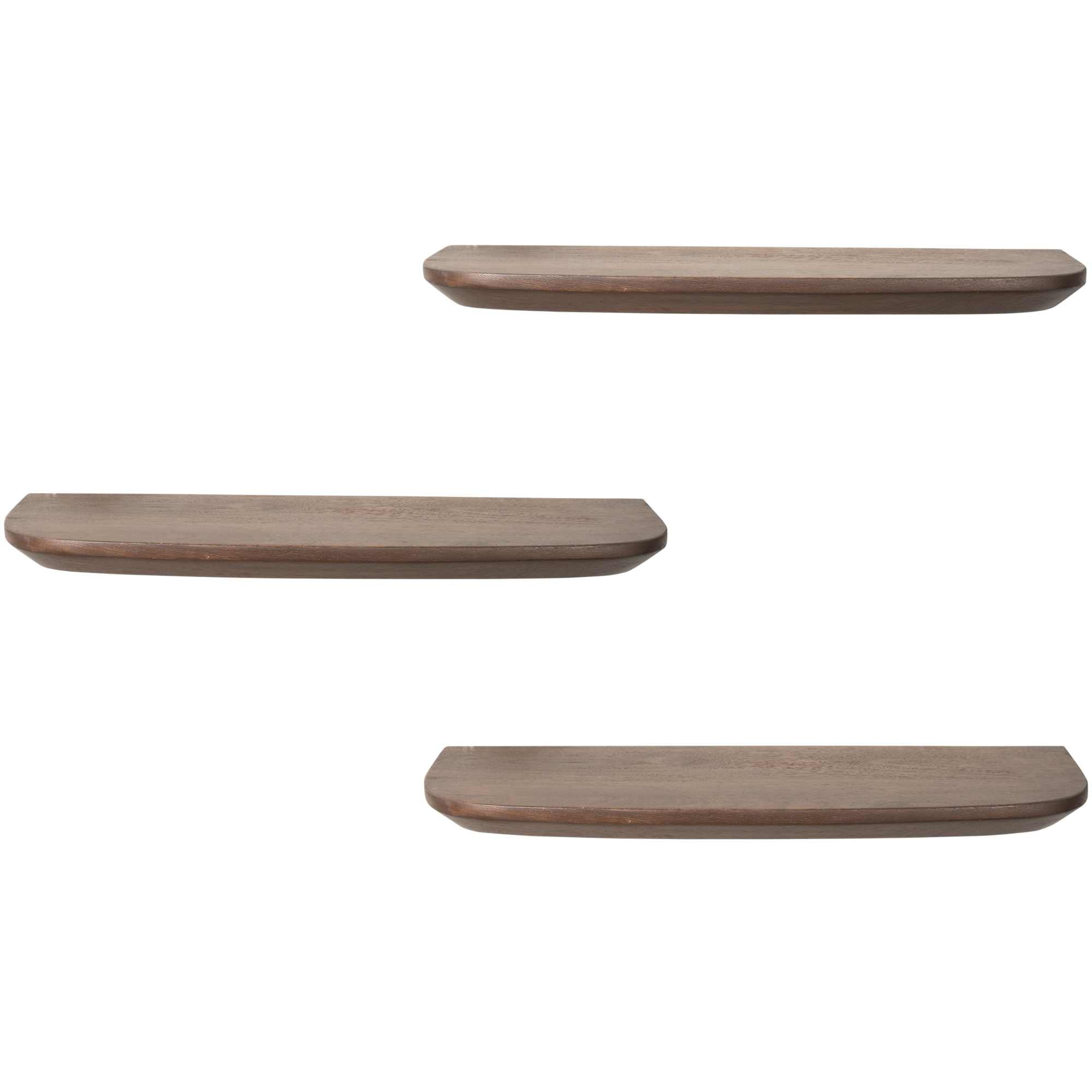Wandplank Gusta | Set van 3 | Mango bruin