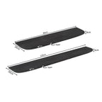 Wandplank Gusta Zwart Mangohout 120 cm