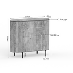 Kabinet Solana | 2-Deurs | Mangohout Taupe