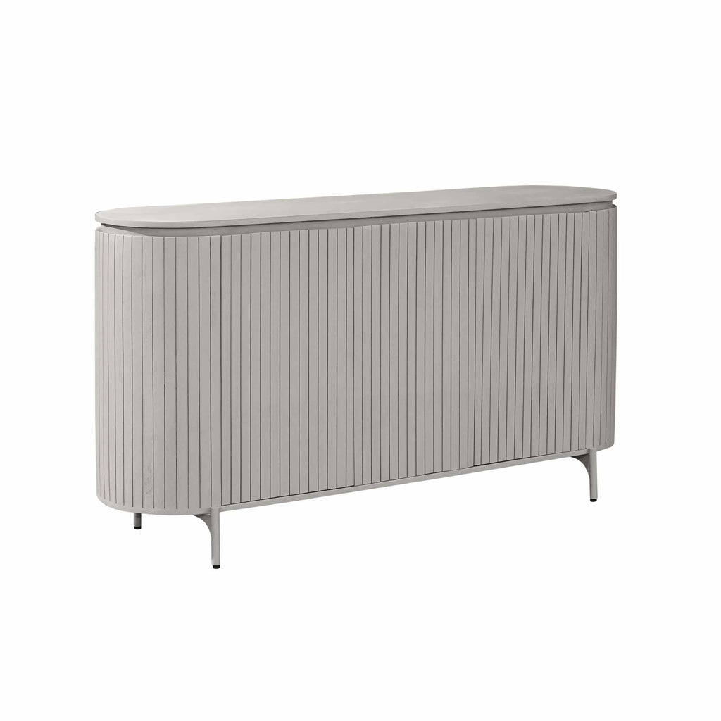 Dressoir Solana | Mangohout | Taupe | 3 deurtjes