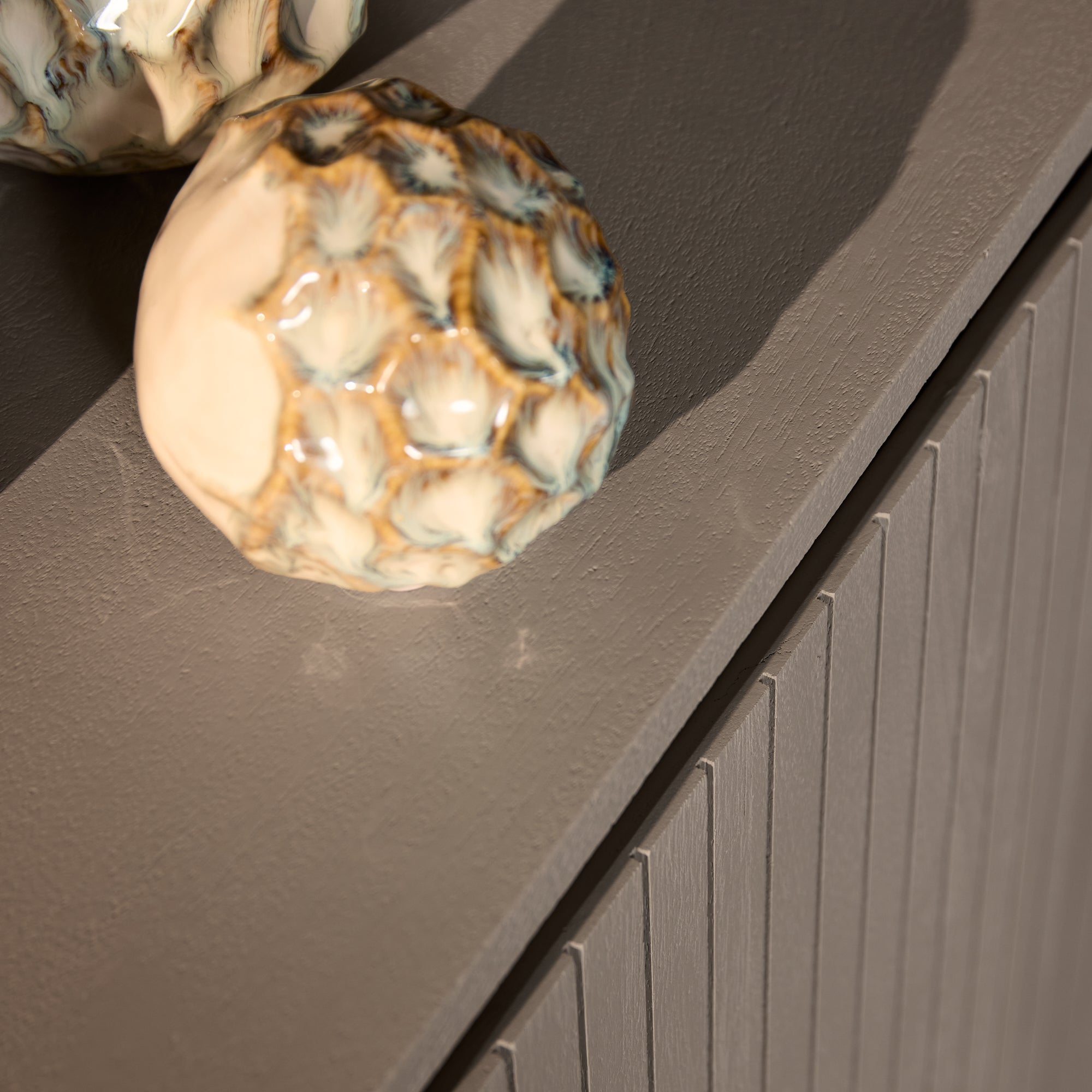Dressoir Solana | Mangohout | Taupe | 3 deurtjes