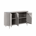 Dressoir Solana | Mangohout | Taupe | 3 deurtjes