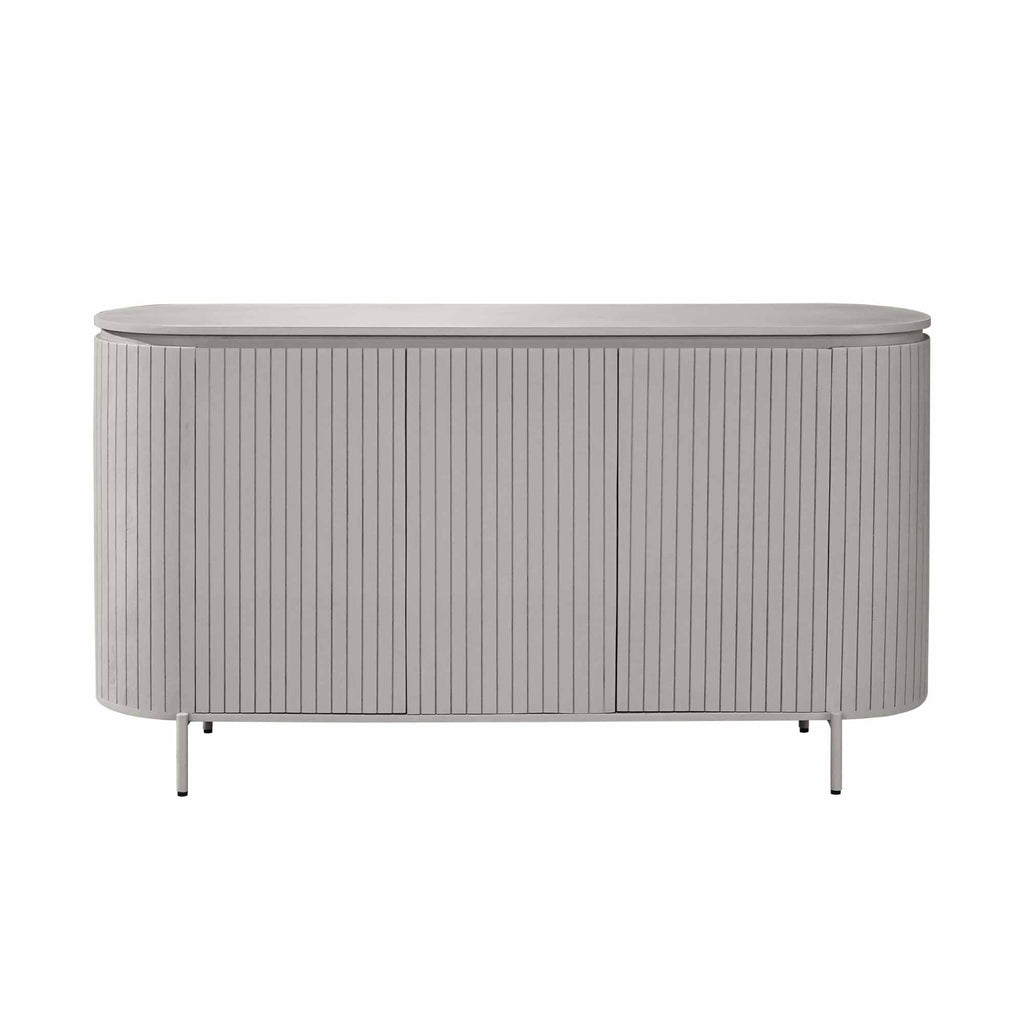 Dressoir Solana | Mangohout | Taupe | 3 deurtjes