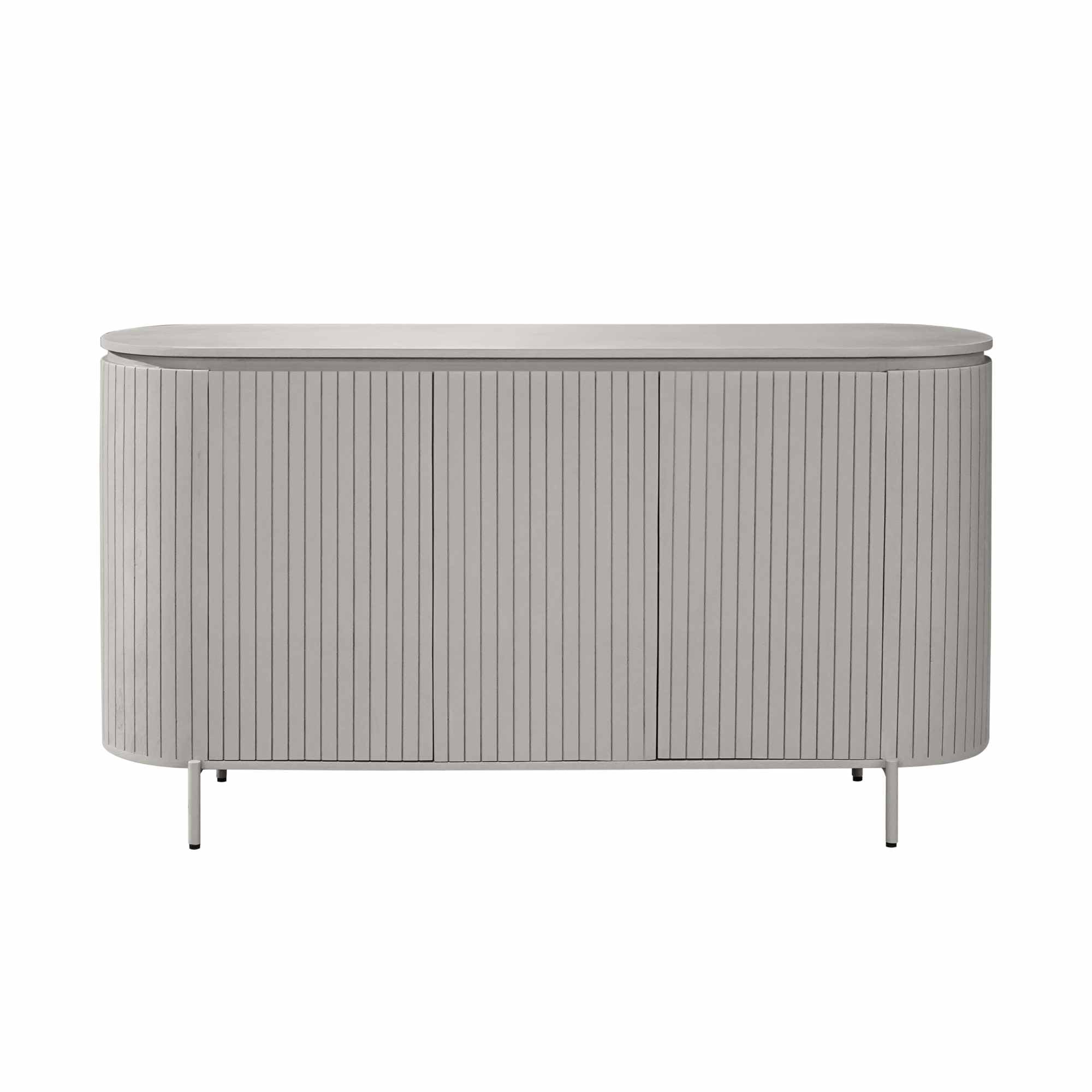 Dressoir Solana | Mangohout | Taupe | 3 deurtjes
