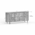 Dressoir Solana | 4 Deuren | Mango taupe 210 cm