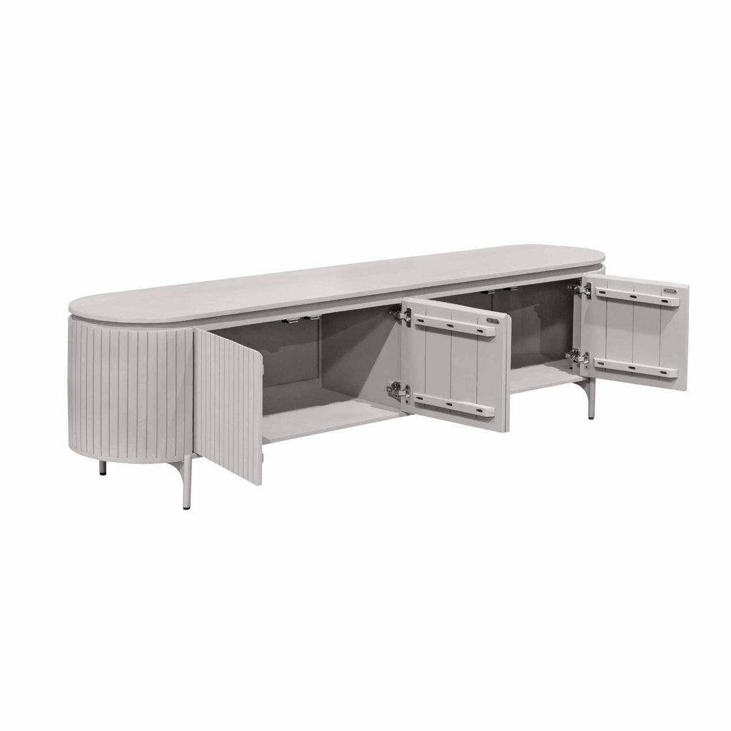 Tv meubel Solana | Mangohout | Taupe 210 cm
