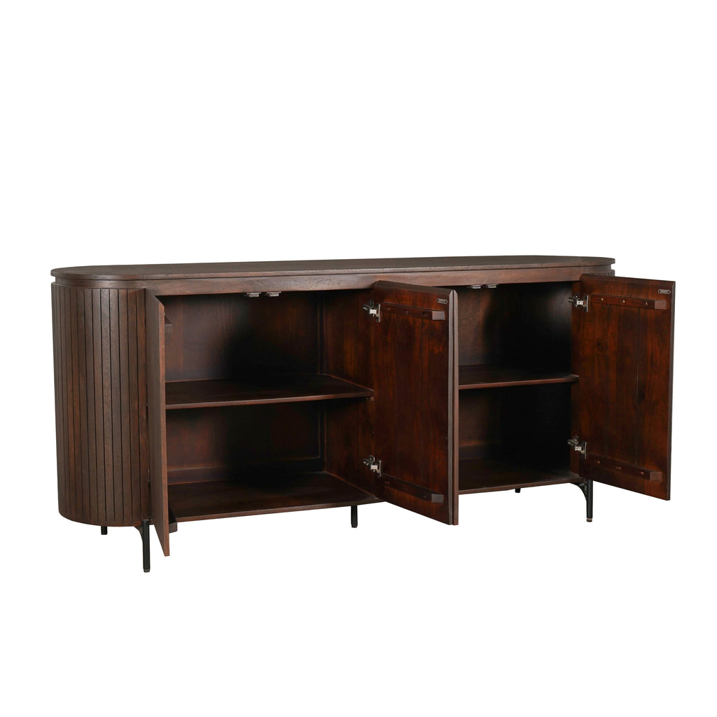 Dressoir Solana Bruin Mangohout 210 cm