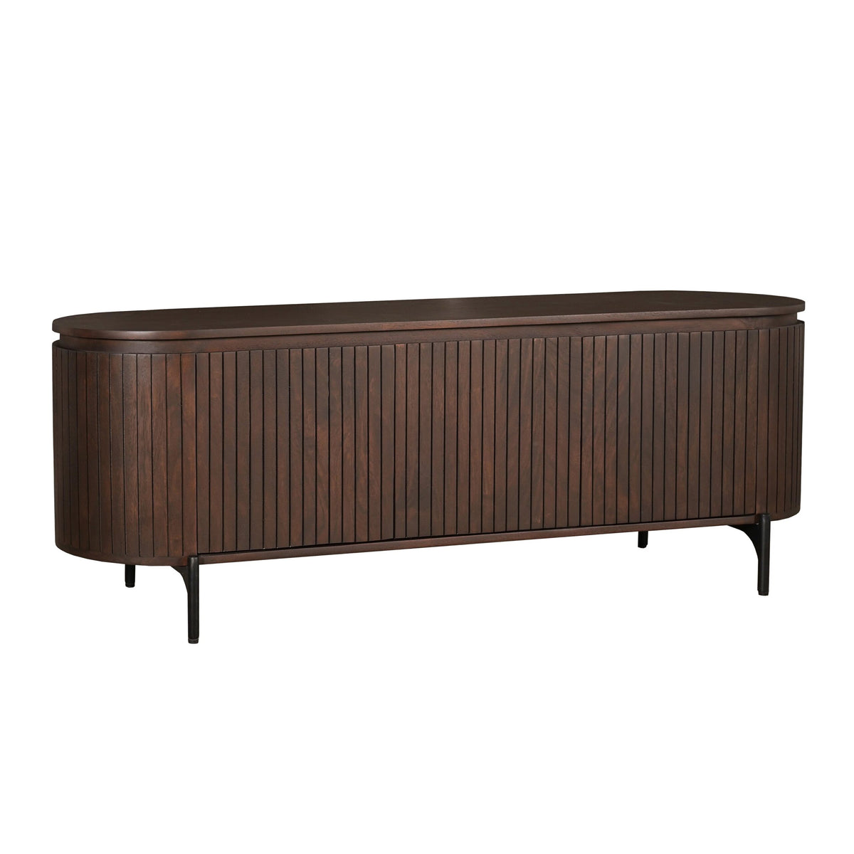 Tv-meubel Solana bruin mangohout 165 cm