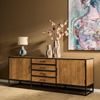 Dressoir Denver | 2 deuren | 4 lades | Mangohout