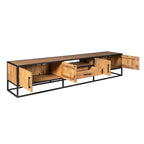 Tv meubel Denver | 1 Lade | Gelakt mango & zwart