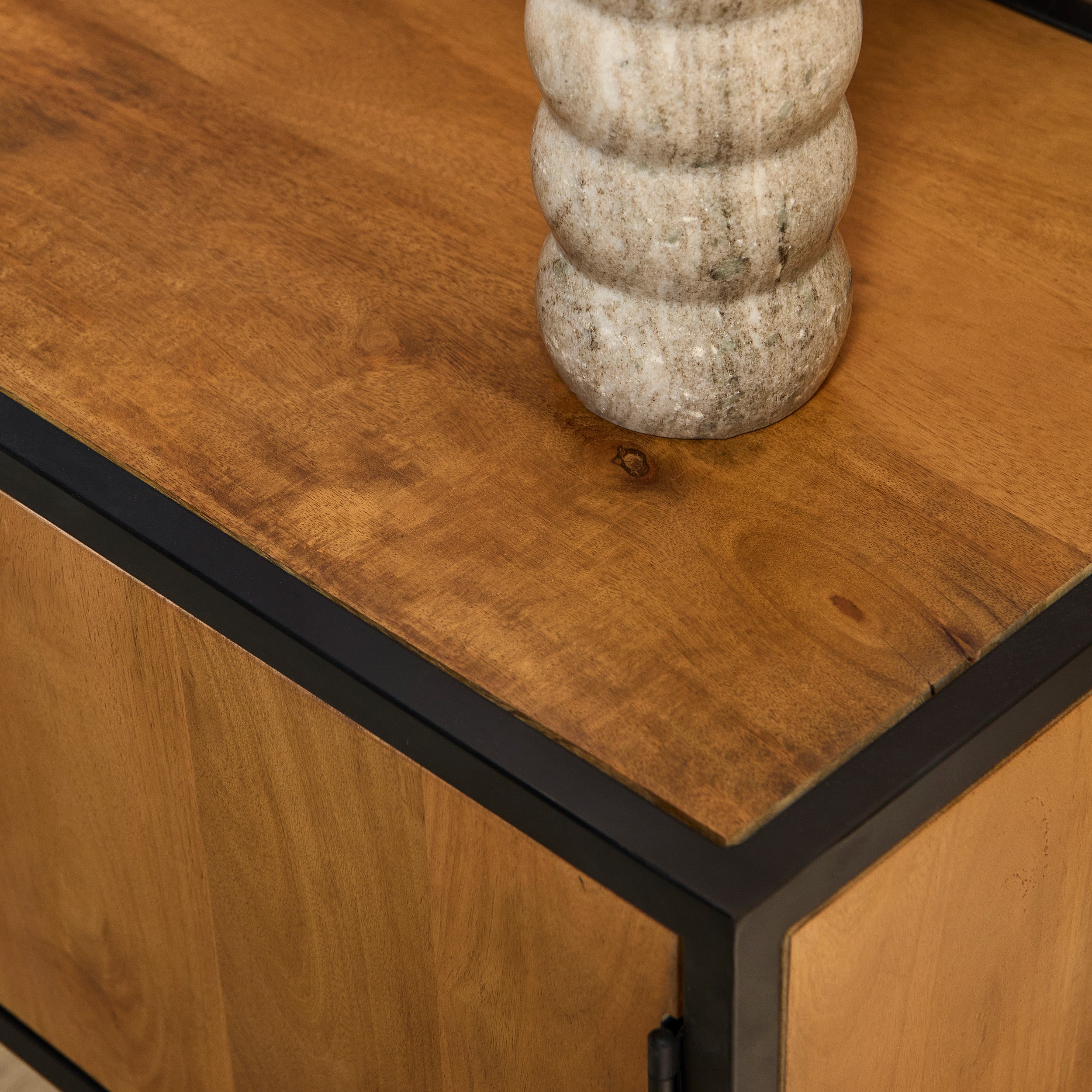 Tv meubel Denver | 1 Lade | Gelakt mangohout