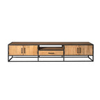 Tv meubel Denver | 1 Lade | Gelakt mango & zwart