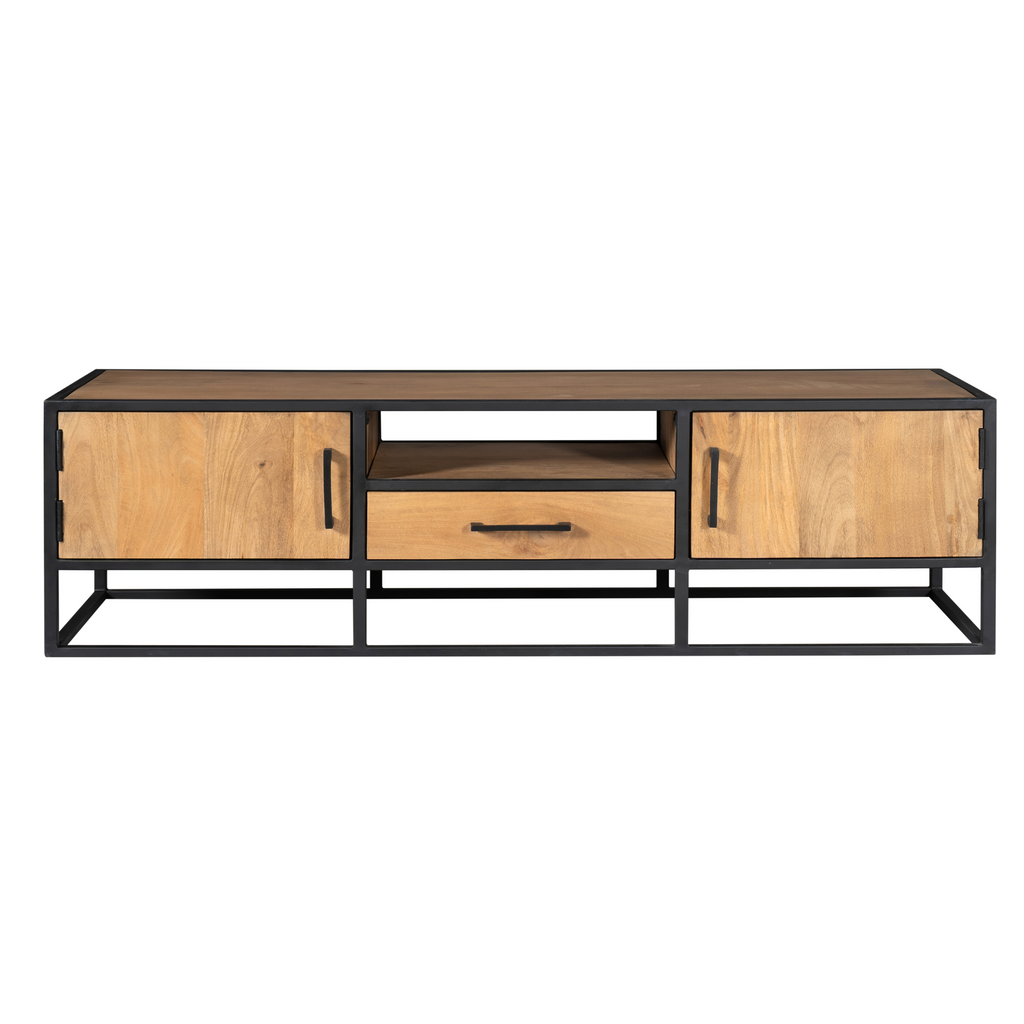 Tv meubel Denver | 1 Lade | Gelakt mangohout