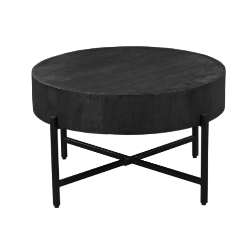 Salontafel Cooper Black | Rond | Mangohout Zwart