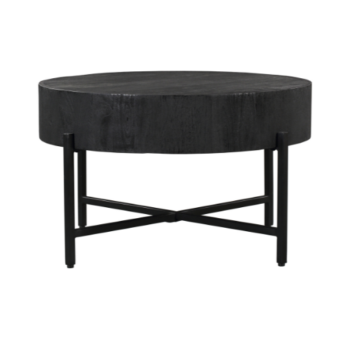 Salontafel Cooper Black | Rond | Mangohout Zwart