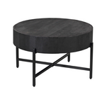 Salontafel Cooper Black | Rond | Mangohout Zwart