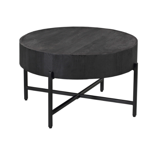 Salontafel Cooper Black | Rond | Mangohout Zwart
