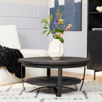 Salontafel Paras | Rond | Mangohout Zwart