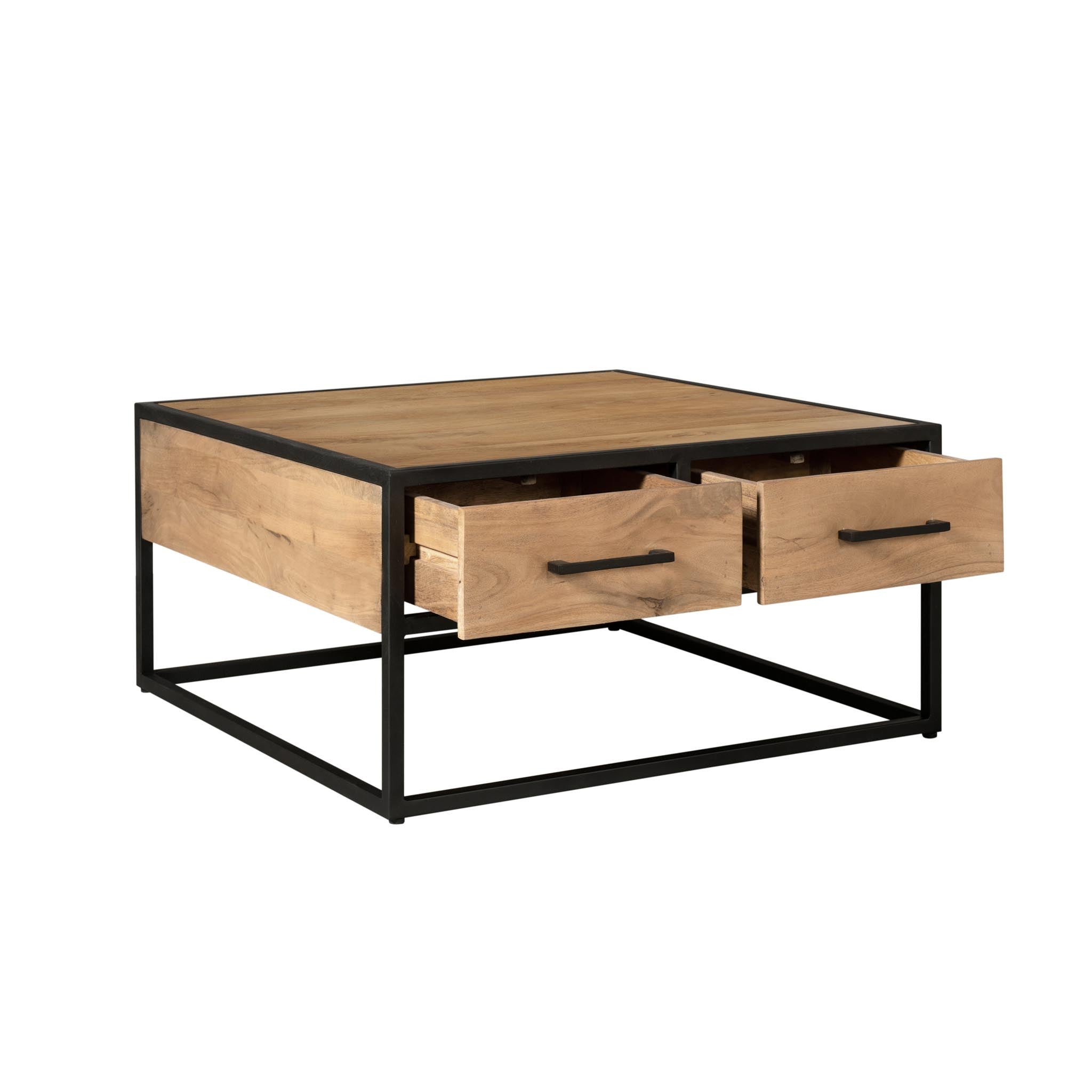 Salontafel Dakota | Mangohout | Metaal industrieel