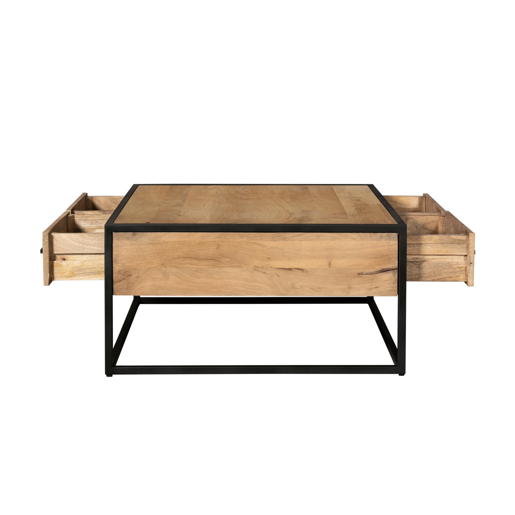 Salontafel Dakota | Mangohout | Metaal industrieel