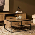 Salontafel Dakota | Mangohout | Metaal industrieel