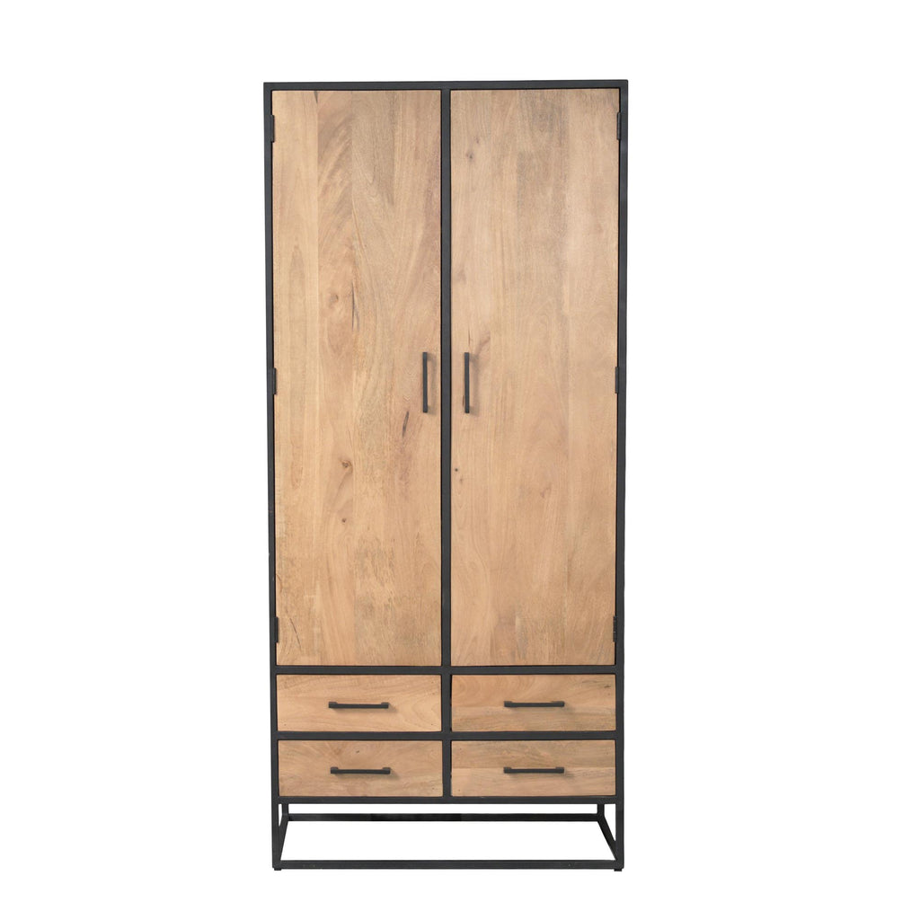 Kabinet Dakota | 2 Deuren | Massief mango naturel