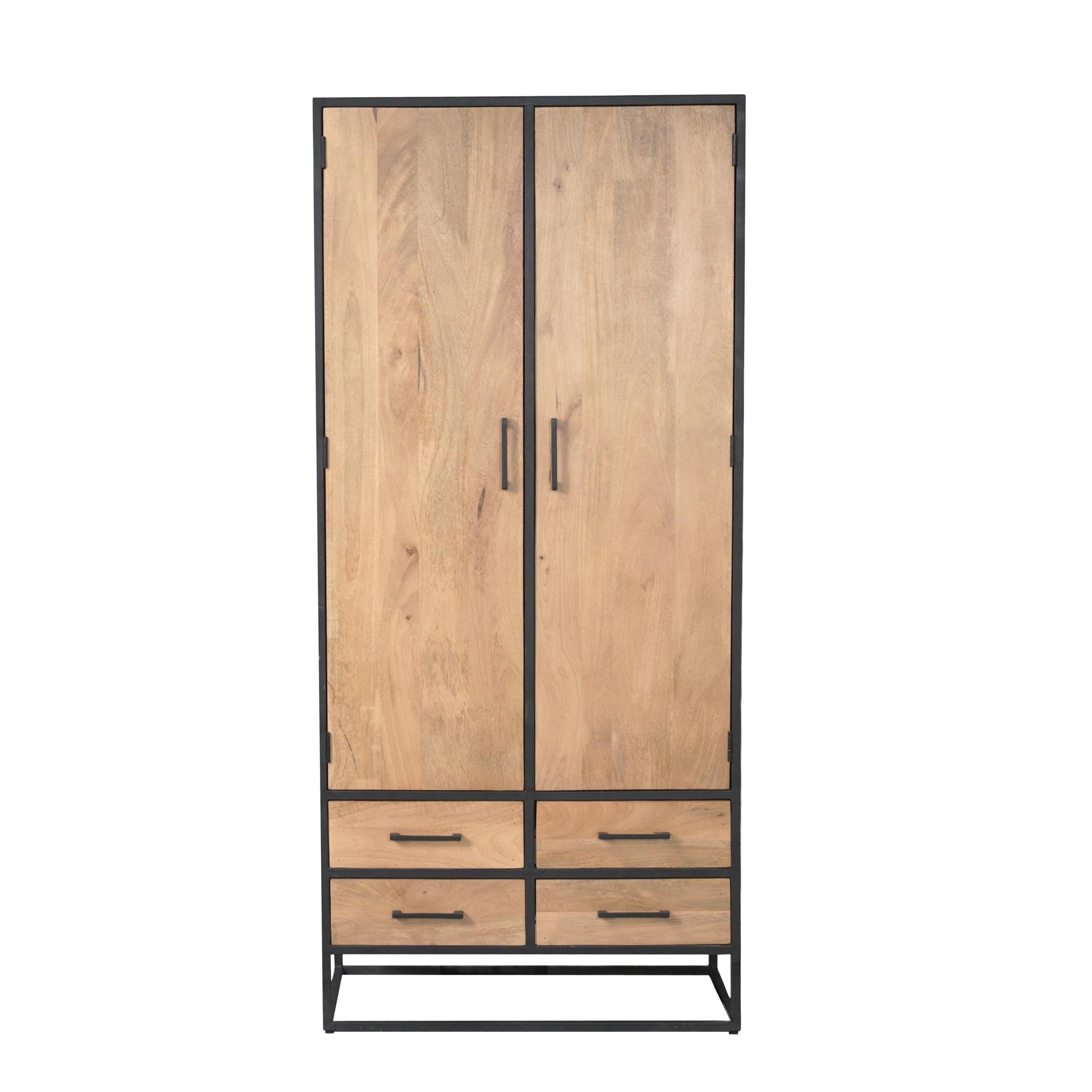 Kabinet Dakota | 2 Deuren | Massief mango naturel