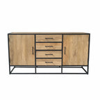 Dressoir Dakota | 4 Lades | Massief mango naturel