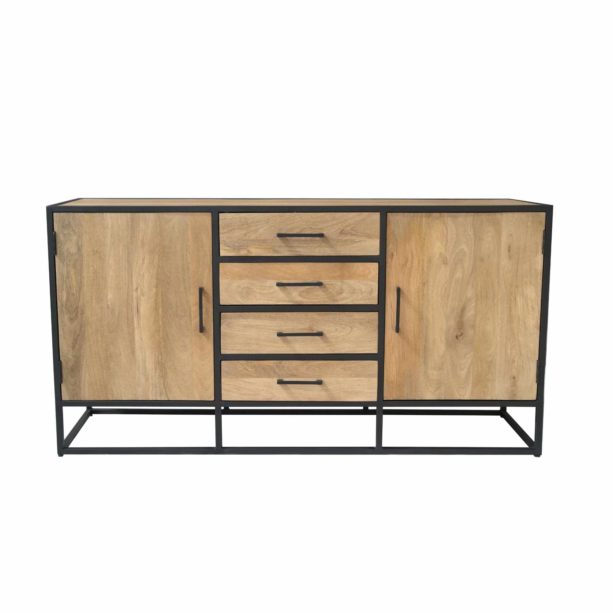 Dressoir Dakota | 4 Lades | Massief mango naturel