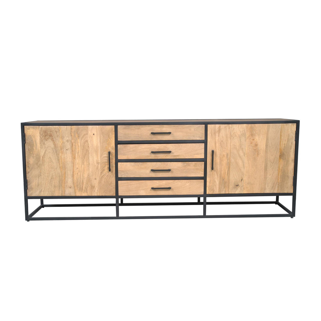 Dressoir Dakota | 4 lades | Massief mangohout licht