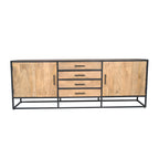 Dressoir Dakota | 4 lades | Massief mangohout licht
