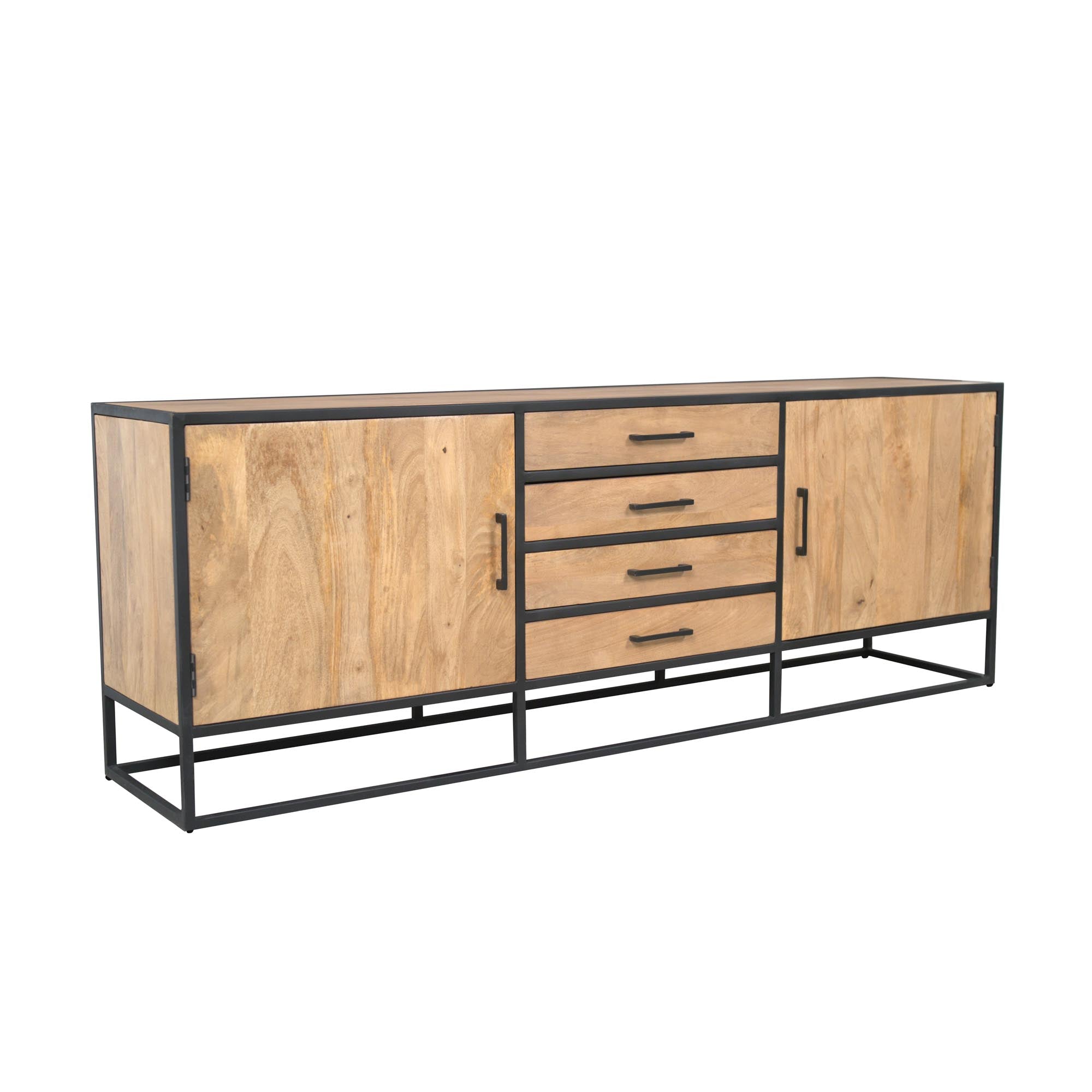 Dressoir Dakota | 4 lades | Massief mangohout licht