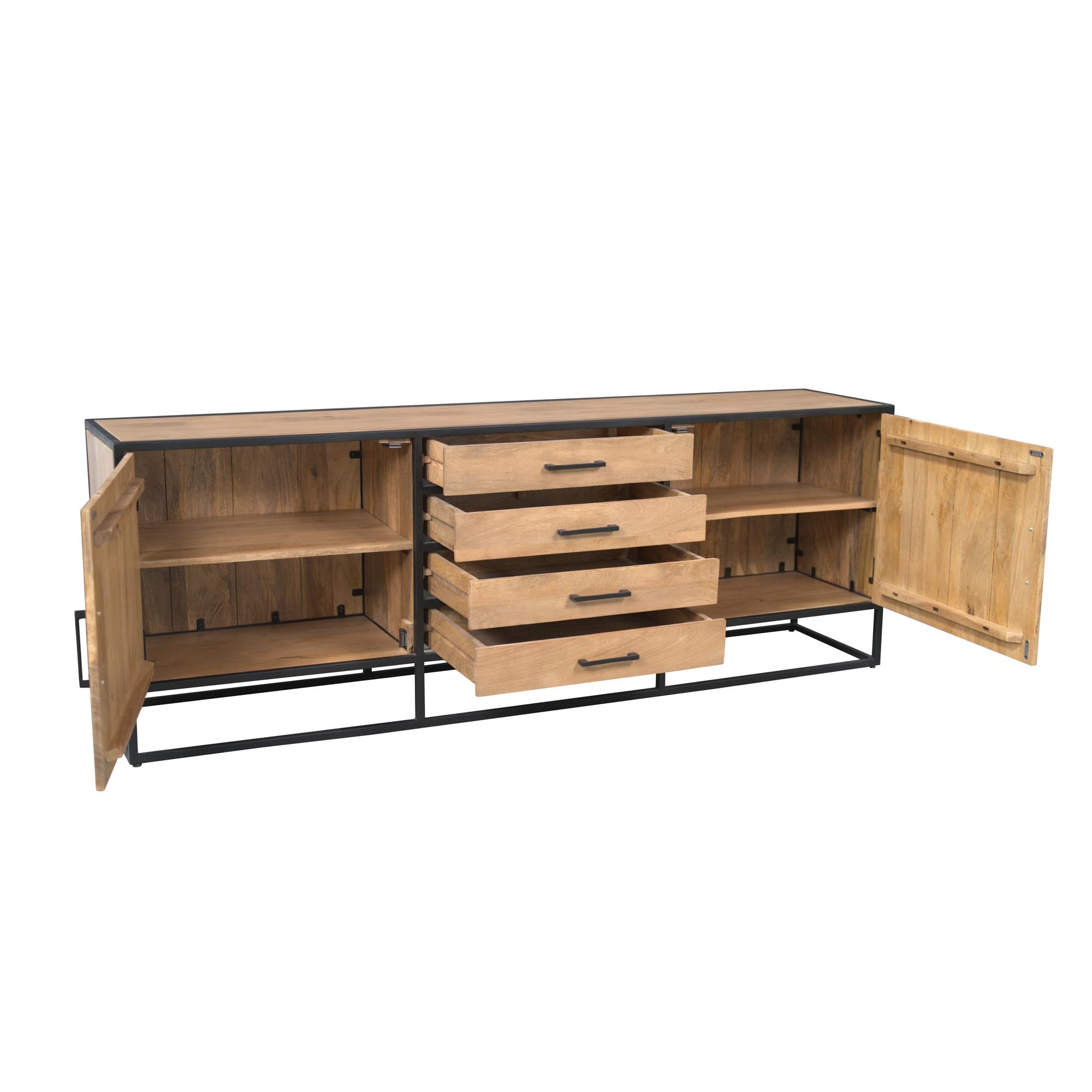 Dressoir Dakota | 4 lades | Massief mangohout licht
