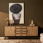 Dressoir Dakota | 4 lades | Massief mangohout licht