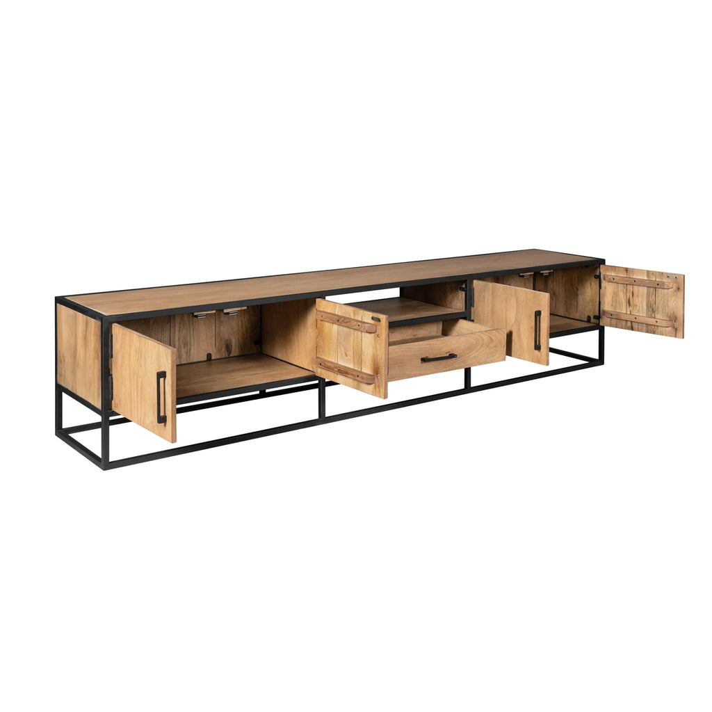 Tv meubel Dakota | 1 Lade | Mangohout licht