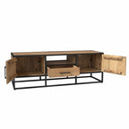 Tv meubel Dakota | Mangohout | 1 Lade & 2 Deuren