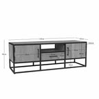 Tv meubel Dakota | Mangohout | 1 Lade & 2 Deuren