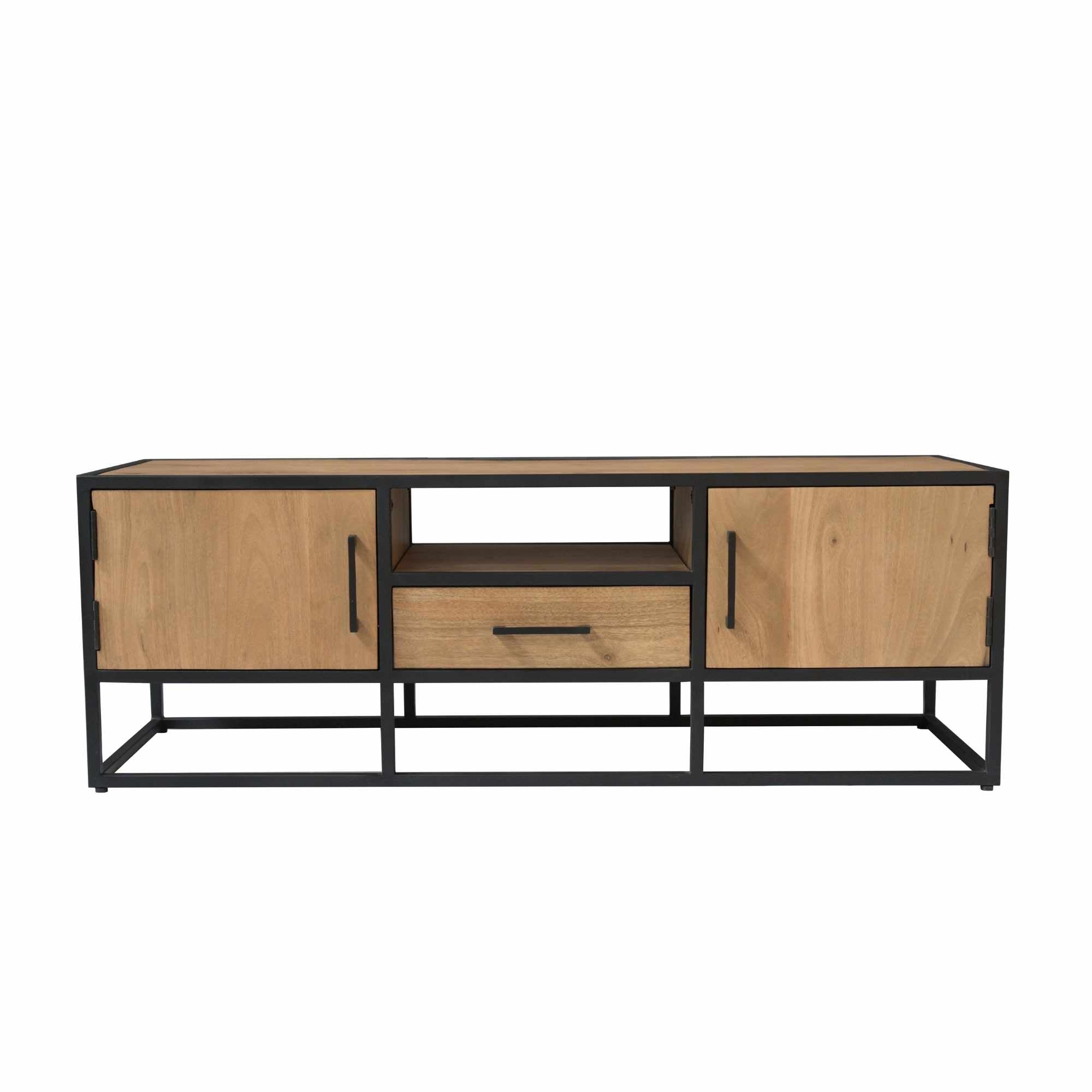 Tv meubel Dakota | Mangohout | 1 Lade & 2 Deuren