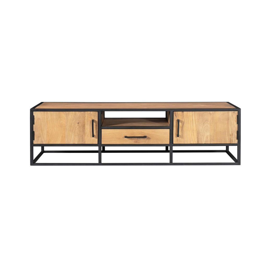 Tv meubel Dakota | Mango & Zwart frame | 180 cm