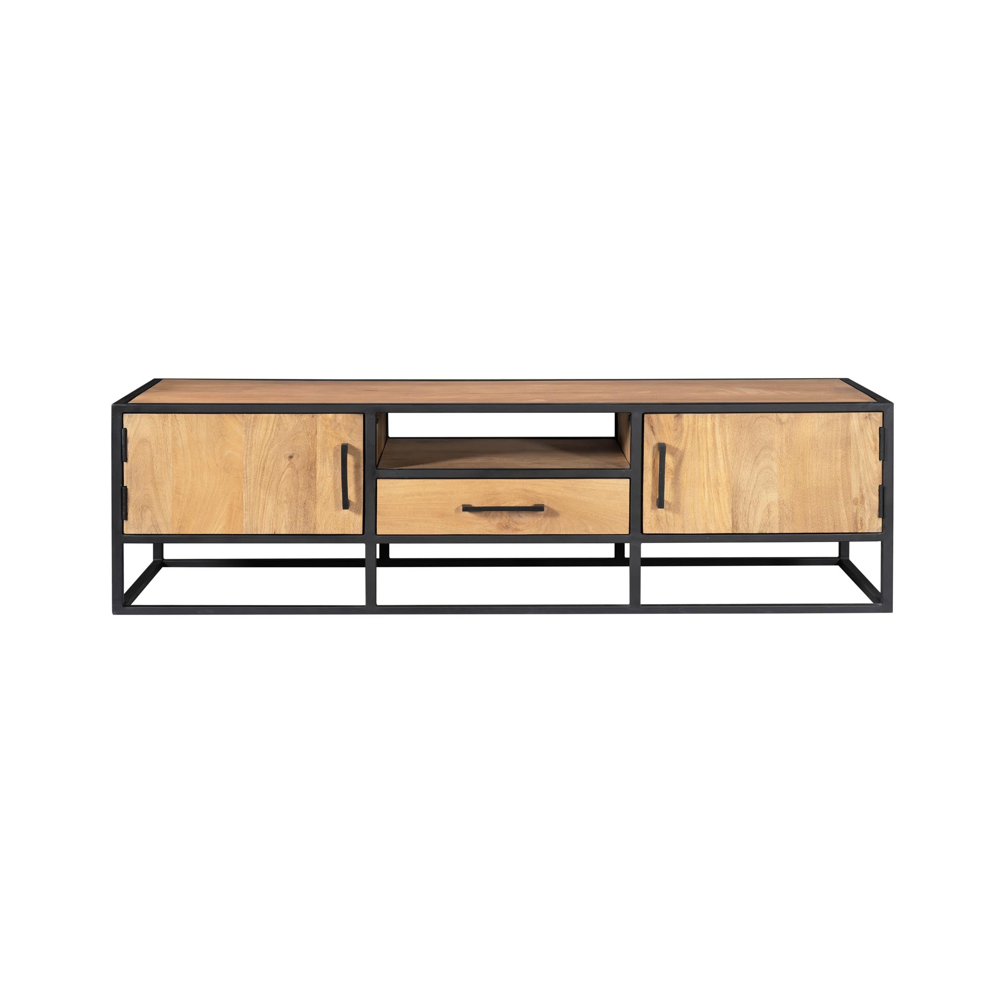 Tv meubel Dakota | Mango & Zwart frame | 180 cm