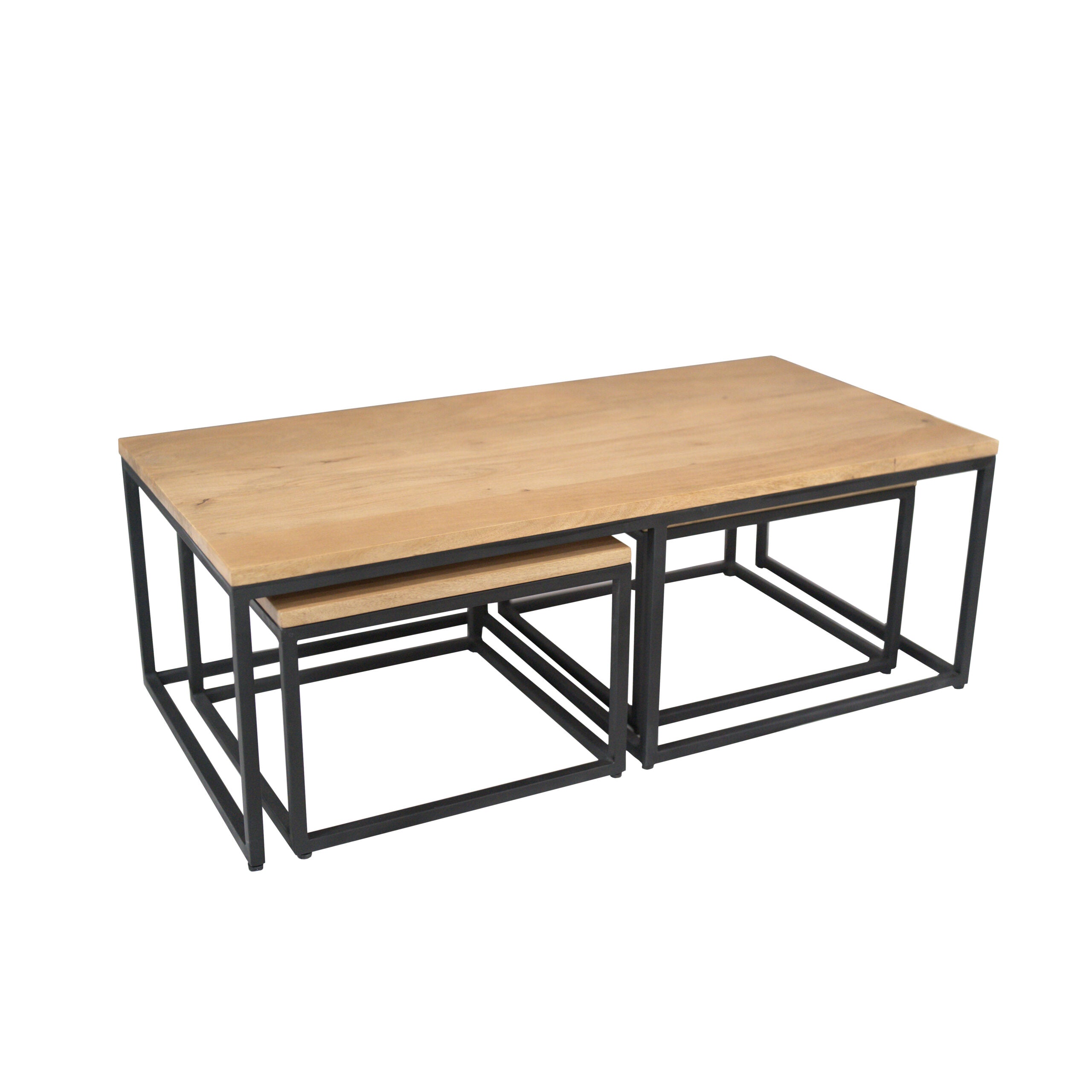 Salontafel Set Dakota | 3-delig | Mango & Zwart
