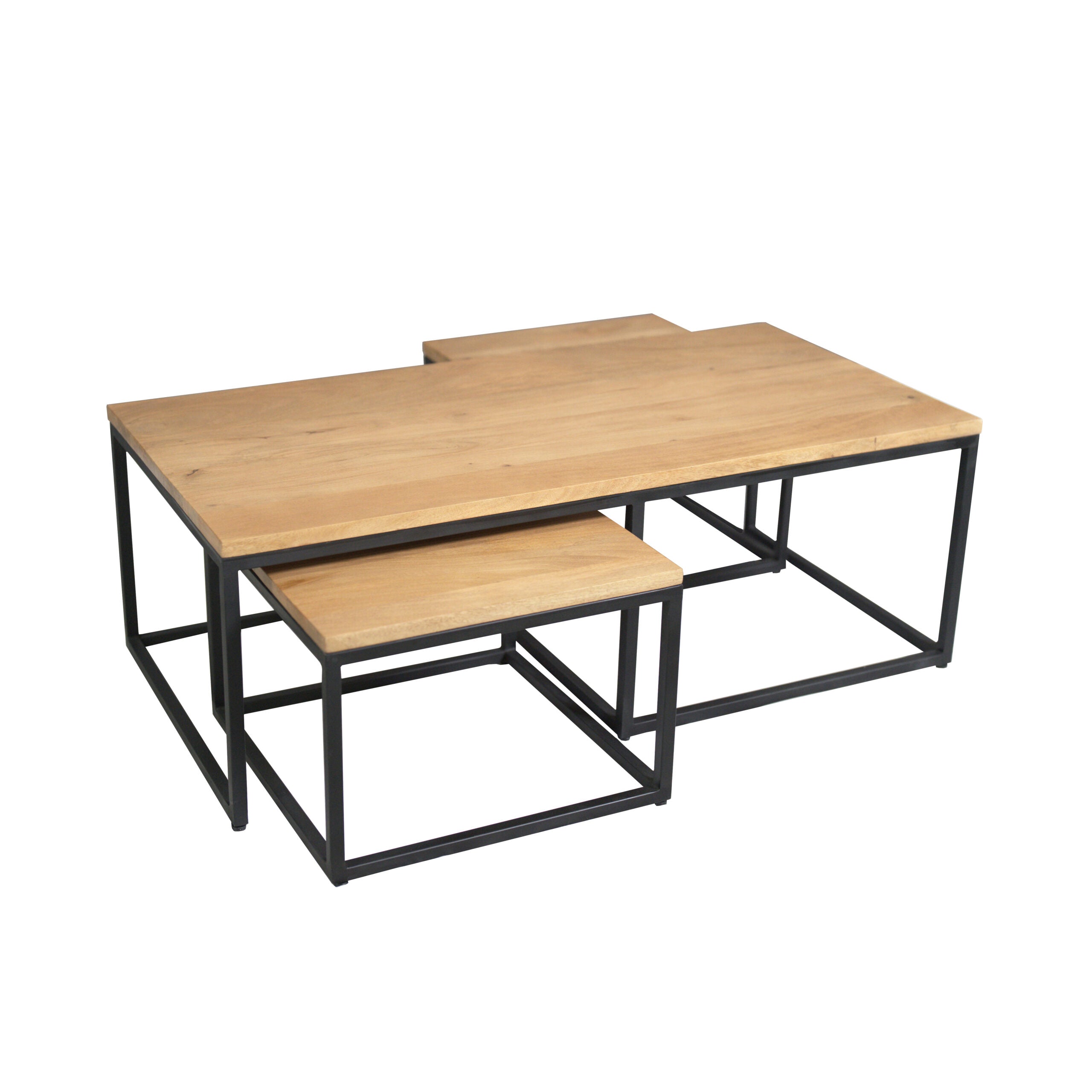 Salontafel Set Dakota | 3-delig | Mango & Zwart