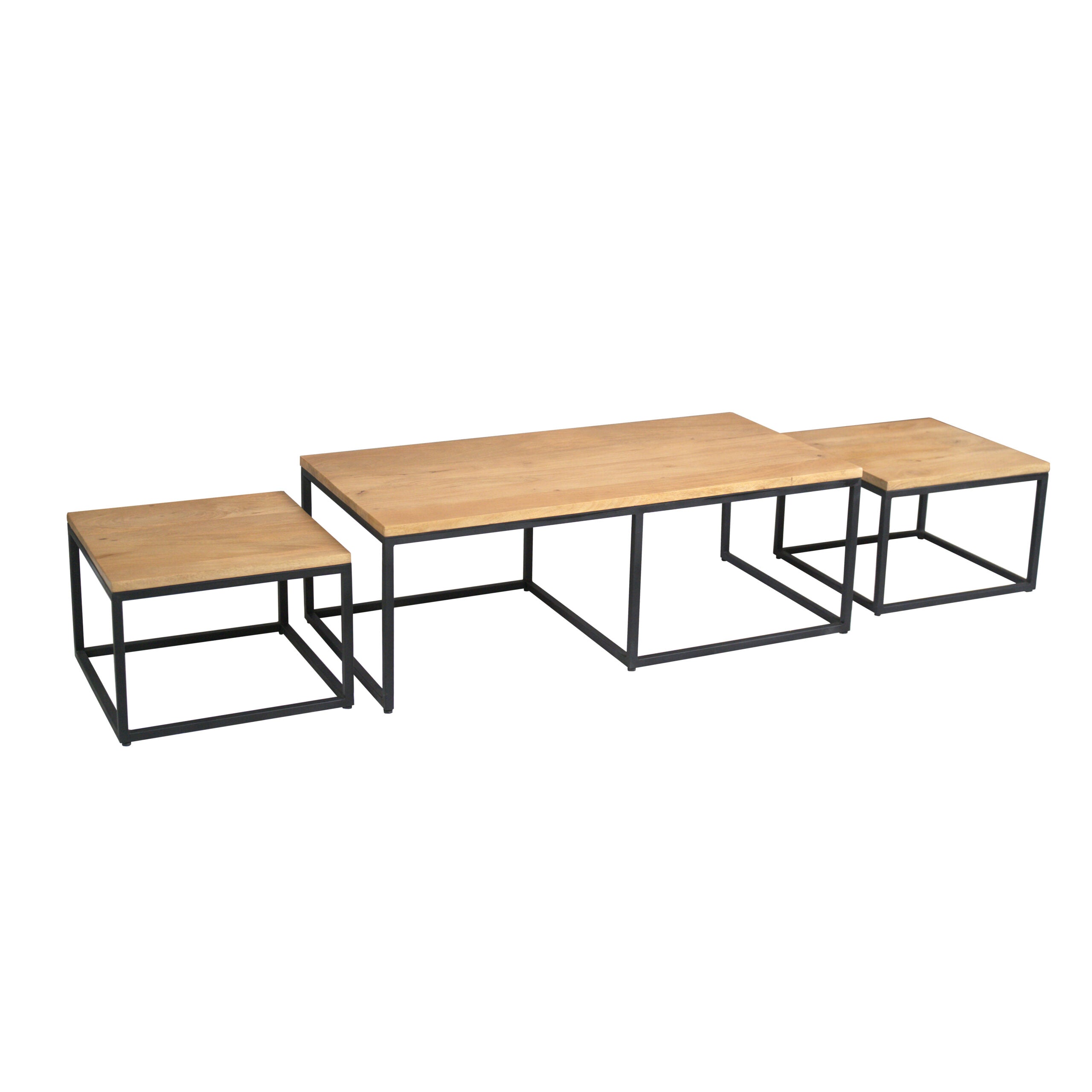 Salontafel Set Dakota | 3-delig | Mango & Zwart