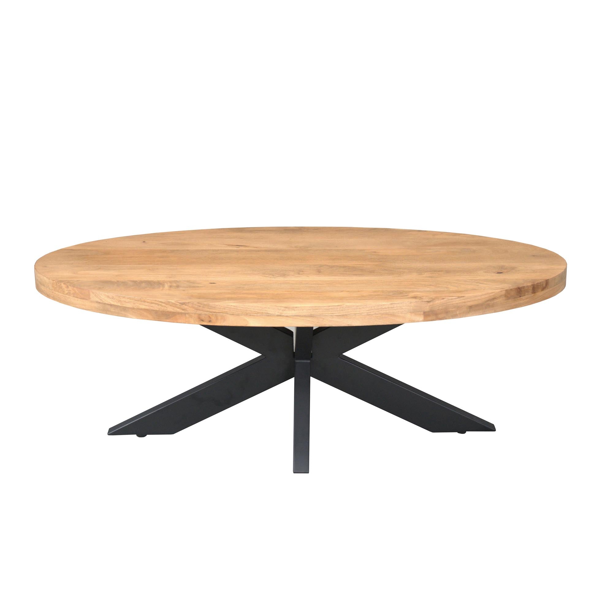 Salontafel Dakota | Ovaal Mangohout | Industrieel