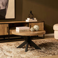 Salontafel Dakota | Rond | Mango licht & Metaal