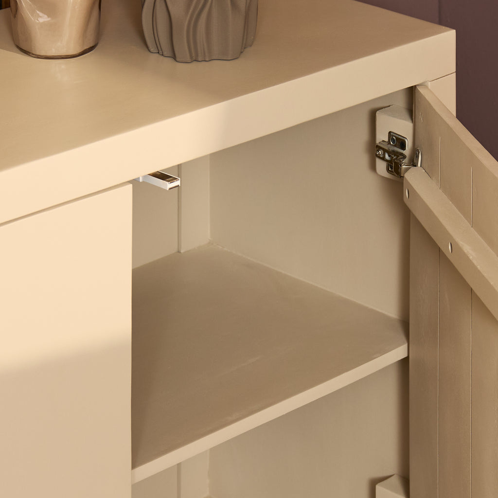 Dressoir Brussel | Sand finish | Mangohout 4-deurs