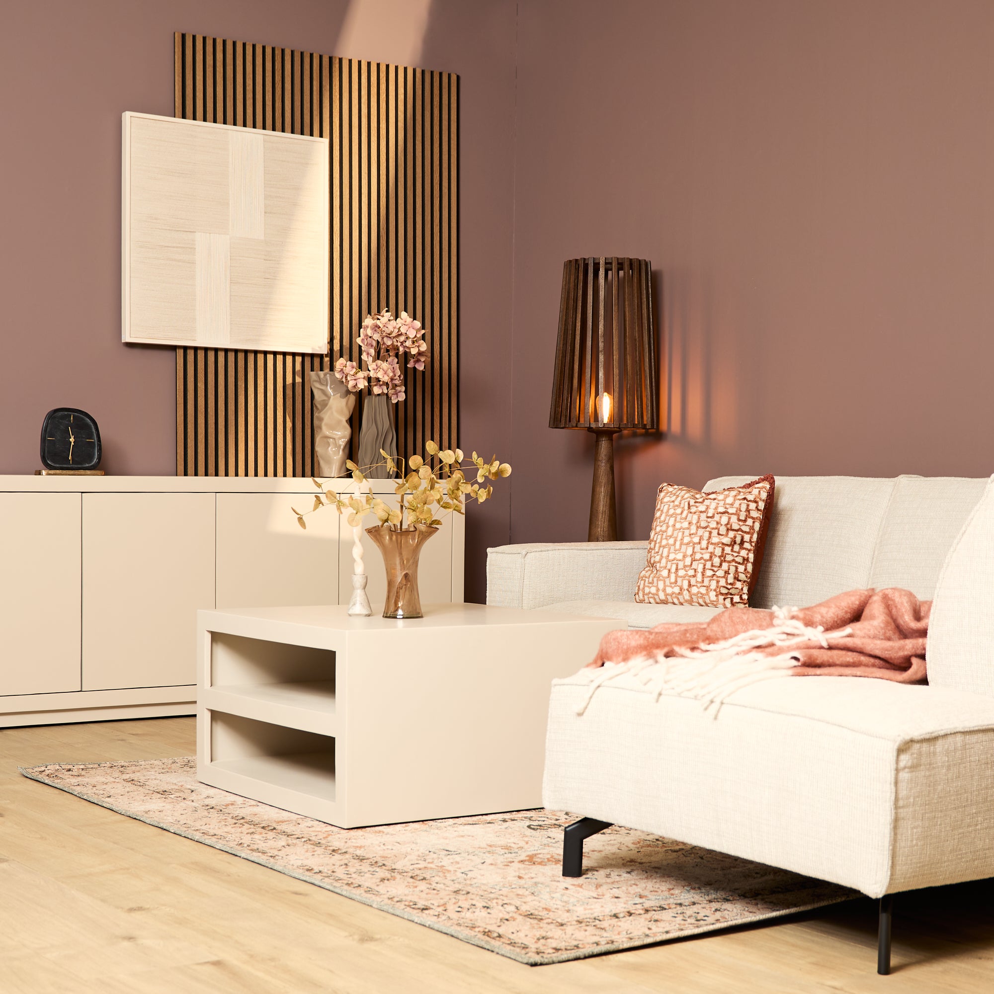 Salontafel Brussel Sand | Mangohout | Sand finish