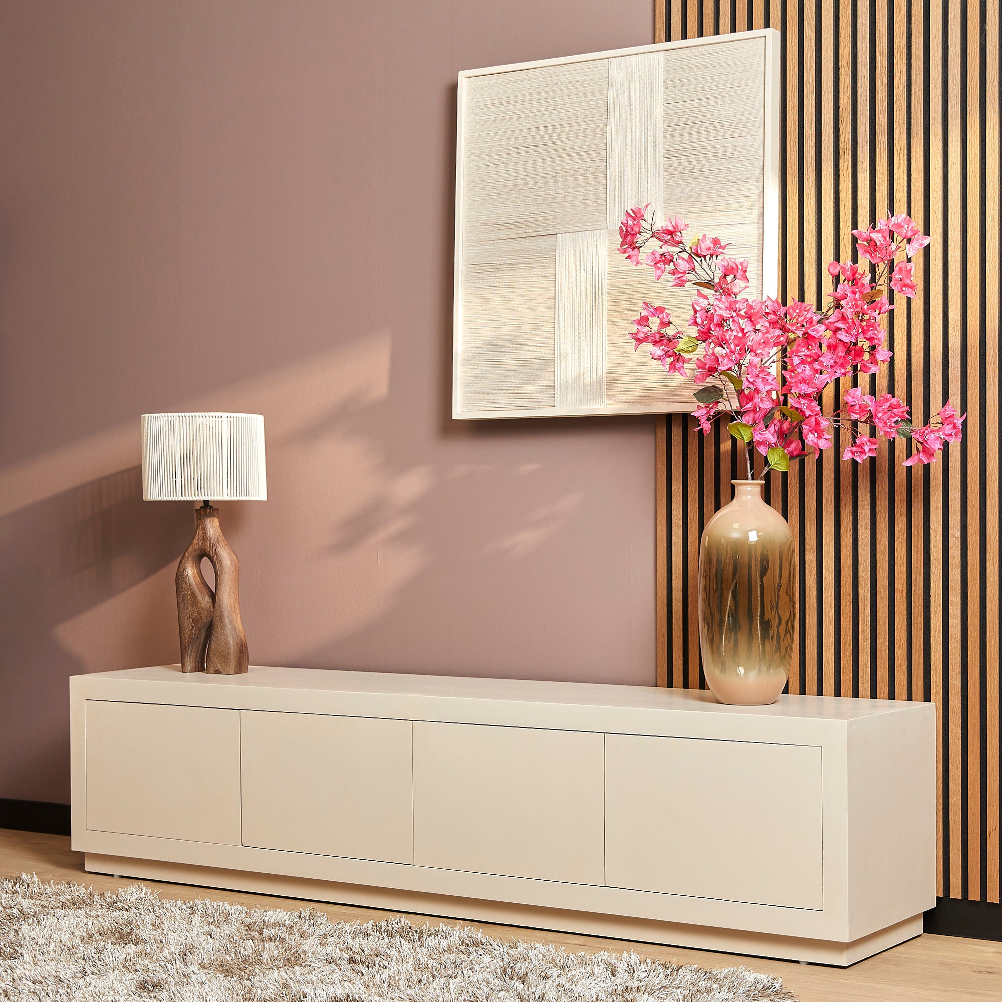 TV-meubel Brussel | Mangohout | 200 cm