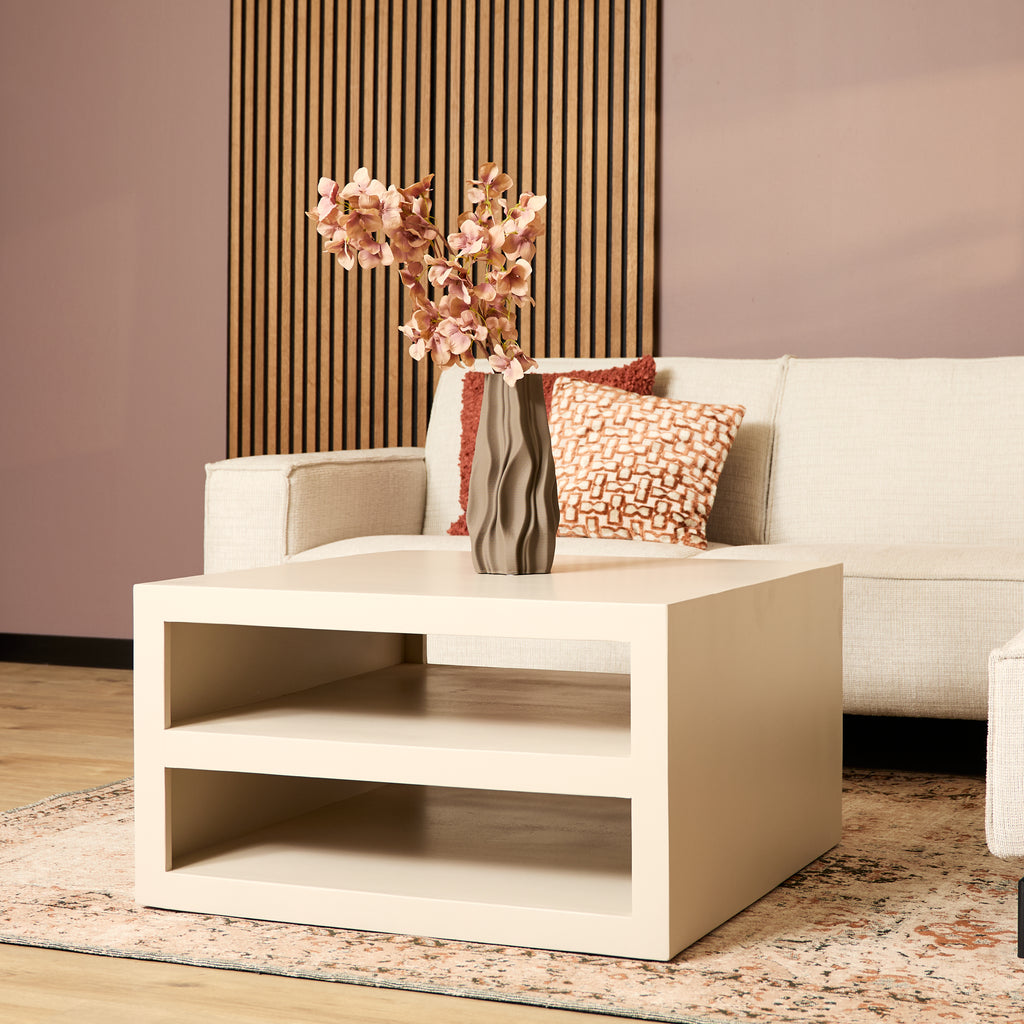 Salontafel Brussel Sand | Mangohout | Sand finish