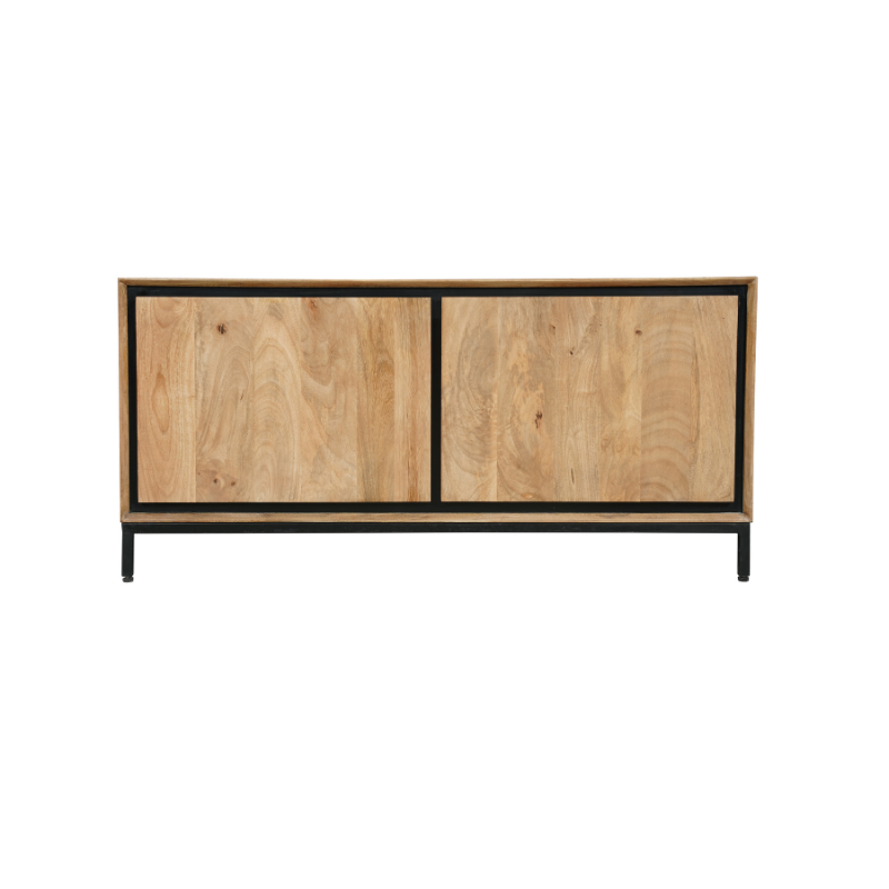 Tv-meubel RichWood | 2 deuren | Gelakt mangohout